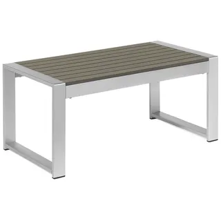 Beliani Salerno Dunkelgrau Aluminium 90 x 42 x 50 cm