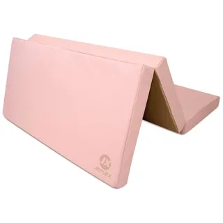 JEFlex Weichbodenmatte Jeflex Weichbodenmatte klappbar, 150cm x 100cm x 8cm, Made in Germany, 150cm x 100cm x 8cm, Made in Germany beige|rosa