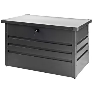 DEMA Garten Metall Gerätebox Auflagenbox Box 270 l anthrazit
