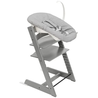 Stokke Hochstuhl Bundle mit Tripp Trapp Kinderhochstuhl und Newborn Set grau