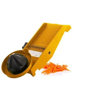 TNS 2000 Gemüsehobel TNS 2000 All in ONE Gemüsehobel Küchenhobel Gemüsereibe Orange, Kunststoff, (Hobel mit Restehalter, 2-St) orange
