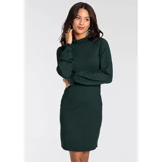LAURA SCOTT Strickkleid Petrol-Melange 38