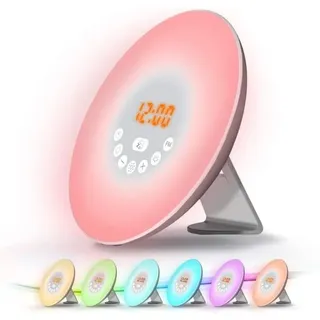 Radiowecker Mit Led-licht Und Touch-funktion, Nachttischlampe, Wecker Mit Touch-funktion