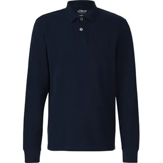 s.Oliver Strukturiertes Baumwoll-Poloshirt blau 3XL