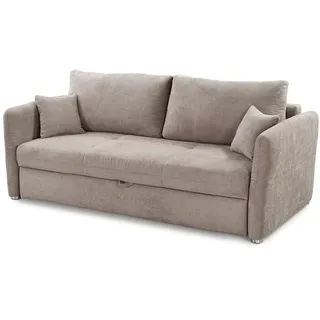 Jockenhöfer Schlafsofa Mikrofaser 2-Sitzer Grau