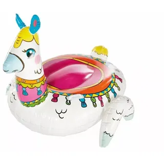 CRIVIT® Wassertier zum Relaxen und Sonnenbaden Luftmatratze Schwimmring Lama Weiß NEU - Weiß