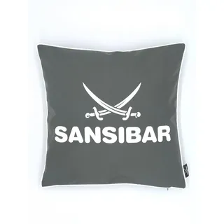 Sansibar Sylt Dekokissen 45 x 45 cm Grau