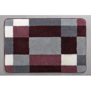 KLEINE WOLKE Edge 60 x 50 cm bordeaux / grau / weiß