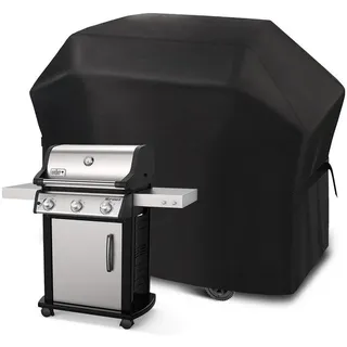 luxuskollektion Grillabdeckung 132 x 66 x 109 cm Stoff schwarz