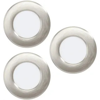 EGLO Fueva 3er Set rund silber