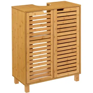 Instant D O Waschbeckenunterschrank aus Bambus Sicela, 60 x 58,5 cm, Braun