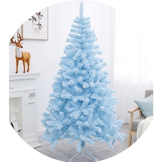 120/150/180/210 Tiffany Blau Beflockter Weihnachtsbaum Für Fülle Künstlicher Weihnachtsbaum Mit Metallständer Weihnachtsdekoration Geschenke (Color : Blau, S : 210cm(82.6inches))