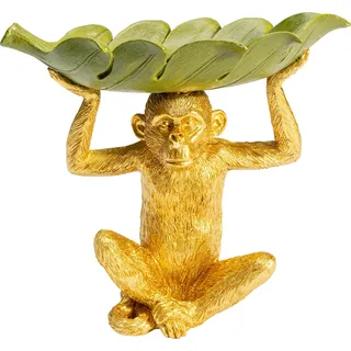 Kare DESIGN Schale Banana Leaf Polyresin Gold