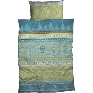 Casatex Indi Biber jadegrün 200 x 220 cm + 2 x 80 x 80 cm