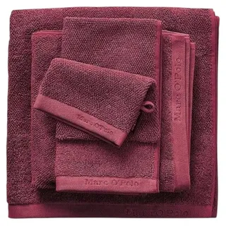Marc O'Polo Home Handtücher Timeless Uni von MARC O'POLO, Bio-Baumwollfrottier rot 50 cm x 100 cm