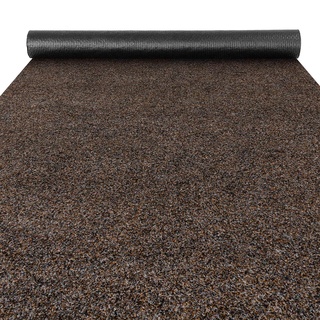 ANRO Fußmatte Schmutzfangmatte Teppich Läufer Sauberlaufmatte Indoor Outdoor Flur Eingang Poet Braun 100x180cm