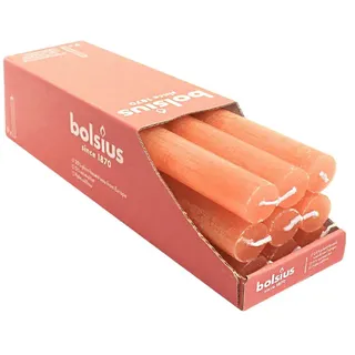 Bolsius Rustik Stabkerzen 27 cm orange 9 St.