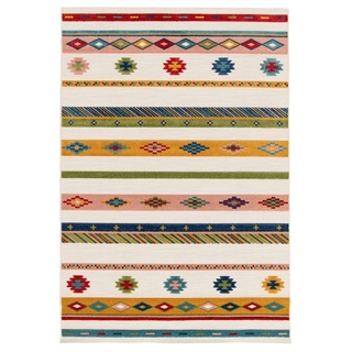 Balta Rugs In- und Outdoorteppich MAMBO, Mehrfarbig - 80 x 150 cm - Aztekenmuster