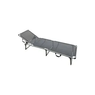 POCOline Sonnenliege silber Alu B/H/L: ca. 56x25x186 cm - Anthrazit, Silber