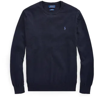 Ralph Lauren Polo Ralph Lauren Herren Pullover blau unifarben Slim Fit, blau, NOS