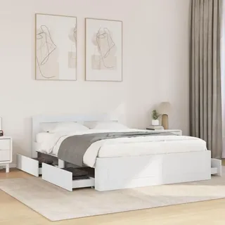 vidaXL 120 x 200 cm Weiß