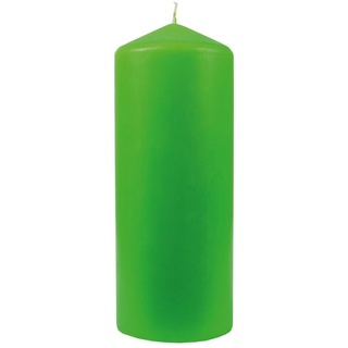 HS Candle Adventskerze Stumpenkerze (1-tlg), Wachskerzen Ø8cm x 20cm - Weihnachtskerze, viele Farben grün