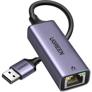 UGREEN USB auf LAN Adapter 1000Mbps USB Ethernet Adapter Netzwerkadapter | USB auf RJ45 Gigabit Ethernet, Plug & Play, Stabile Verbindung, Alugehäuse. Kompatibel mit Switch/Mi Box/Windows/MacOS/Linux