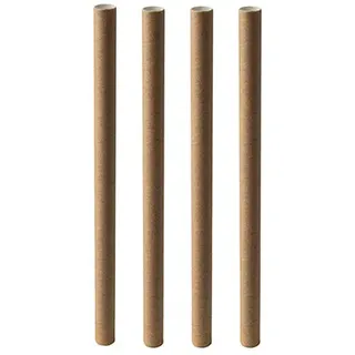 PAPSTAR 200 Bubble Tea Halme Papier "pure" Ø 12 mm · 20 cm braun | Folie (200 Stück)