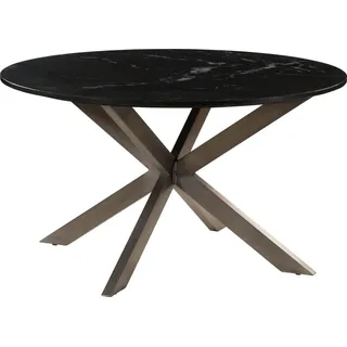MASSIVMOEBEL24.DE Barcelona Ø 137 cm schwarz/grau