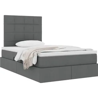 (Robust Möbel) Aufbewahrungsbett mit Matratze Dunkelgrau 120 x 200cm - CL456193 - Klassische BettenJugendbett Tagesbett - Grau