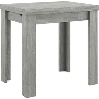 Esstisch MÄUSBACHER "Monti" Tische Gr. B/H/T: 80 cm x 78 cm x 60 cm, Auszugsplatte, grau (betonoptik) Ausziehbare Esstische