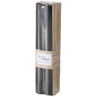Boltze Stabkerze Melia 4-teilig schwarz, ø 2,0 cm / Höhe 20 cm, 4 Kerzen, Kerzen aus Wachs, zur Dekoration, Tischkerze) 2028137