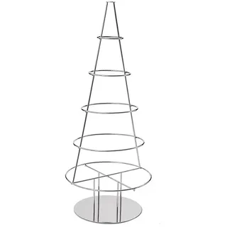 Weihnachtsbaum X-Mas Tree Edelstahl poliert silber 120 cm