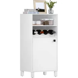 Woltu Weinschrank (1-St) Küchenschrank mit Weinregal weiß