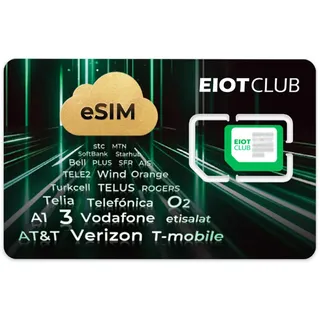 EIOTCLUB physische eSIM Adapter für Android Handys, Rewritable, 1.1GB Data | 1 vorinstalliertes Profil + 8 freie eSIM Slots | 1GB USA/EU + 100MB global Data | 4G/5G Daten-Roaming weltweit für Reisen