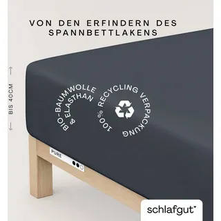 schlafgut Pure Boxspring 180 x 200 - 200 x 220 cm gray deep