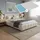 140 x 200 cm mit Matratze Creme