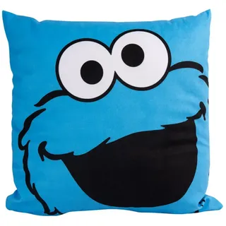 UNITED LABELS Krümelmonster Dekokissen 30 x 30 cm Blau