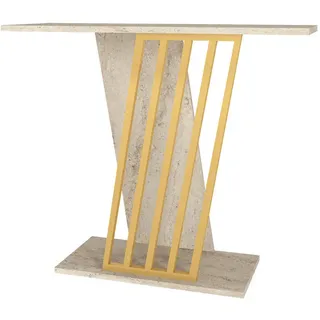 moebel17 Gravity Konsolentisch 90x76,8x29,6 cm beige