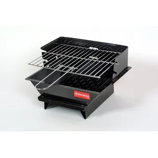 Feraboli Holzkohlegrill Minigrill für Camping, Balkon, Picknick & Garten, Leicht & transportabel mit nur ca. 2,6 kg Gewicht, platzsparendes Design ideal für unterwegs und spontane BBQ-Momente