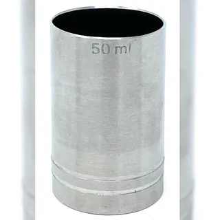 DanDiBo Ambiente Messbecher Cocktail 5cl Edelstahl Barmaß Jigger 5 cl Dosierer Alkohol Bar Zertifikat