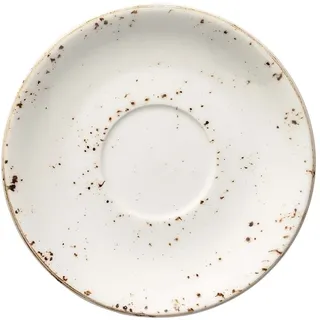 6x Bonna Grain Rita Untertasse Ø12cm 1,5cm Weiß Porzellan GRARIT02KT Unterteller Kaffeeteller Teeteller Geschirr