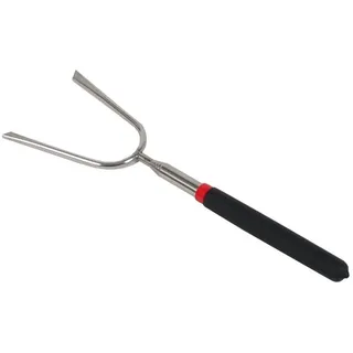BURI Grillspieß Teleskop-Grillgabel Maße 25-86 cm ausziehbar Spieß Barbecue Lagerfeuer
