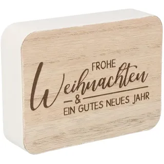 Spruchreif | Spruchtafel | Deko-Tafel mit Spruch | Holz Aufsteller Weihnachten | Deko Aufsteller Weihnachten | Geschenk Weihnachten Familie Freunde | Frohe Weihnachten und EIN gutes neues Jahr
