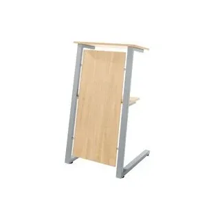Schäfer Shop Select Stehpult, Stahlrohr/Spanplatte, B 590 x T 620 x H 1120/1060 mm, Eiche