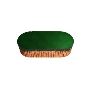 Grasekamp Abdeckplane für Pool oval grün Kunststoff B/L: ca. 300x470 cm - grün, schwarz