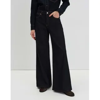 Someday Damen Wide | Extra Wide Leg Jeans CELLMA Palazzo aus BCI Cotton Mix Dark Rinsed Blue, 36