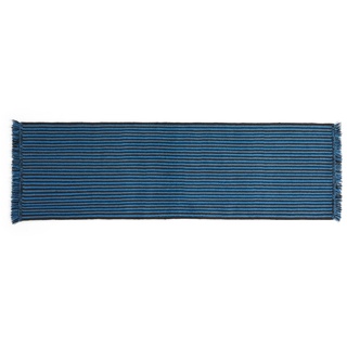 HAY - Stripes and Stripes Wool Teppich, 200 x 60 cm, blau