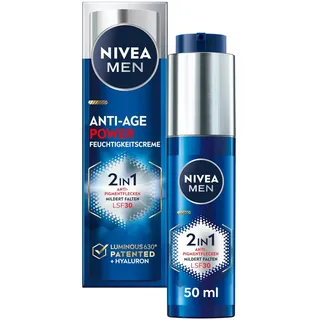 NIVEA MEN Anti-Age 2in1 Power Feuchtigkeitscreme LSF30 Gesichtscreme (50 ml