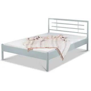 BED BOX Metallbett, Silber, Metall, 120x200 cm, Schlafzimmer, Betten, Metallbetten